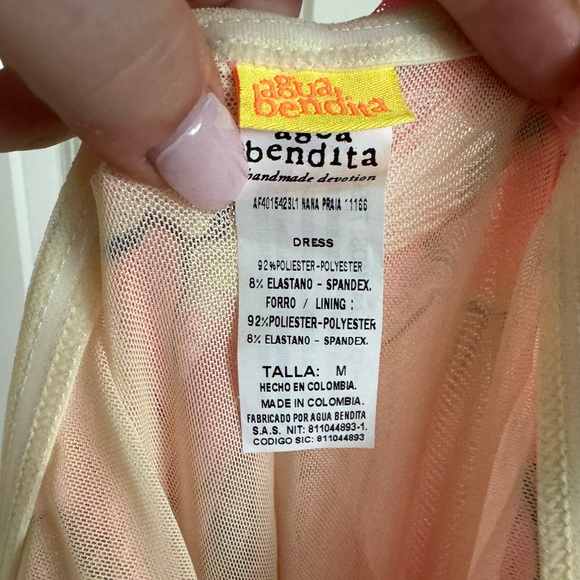 Agua Bendita Nana Mesh Strapless Dress - Picture 4 of 4